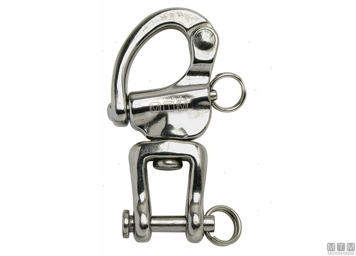 Spinnaker quick release snap shackle with shackle L138 mm, 316 stainless steel, M-Card - original photo Motomarine Srl