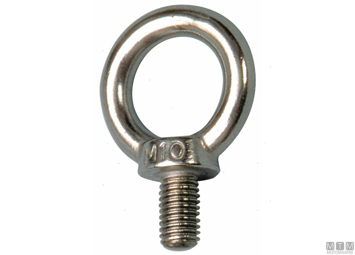 Male eye terminal M12 AISI 316 stainless steel - original photo Motomarine Srl