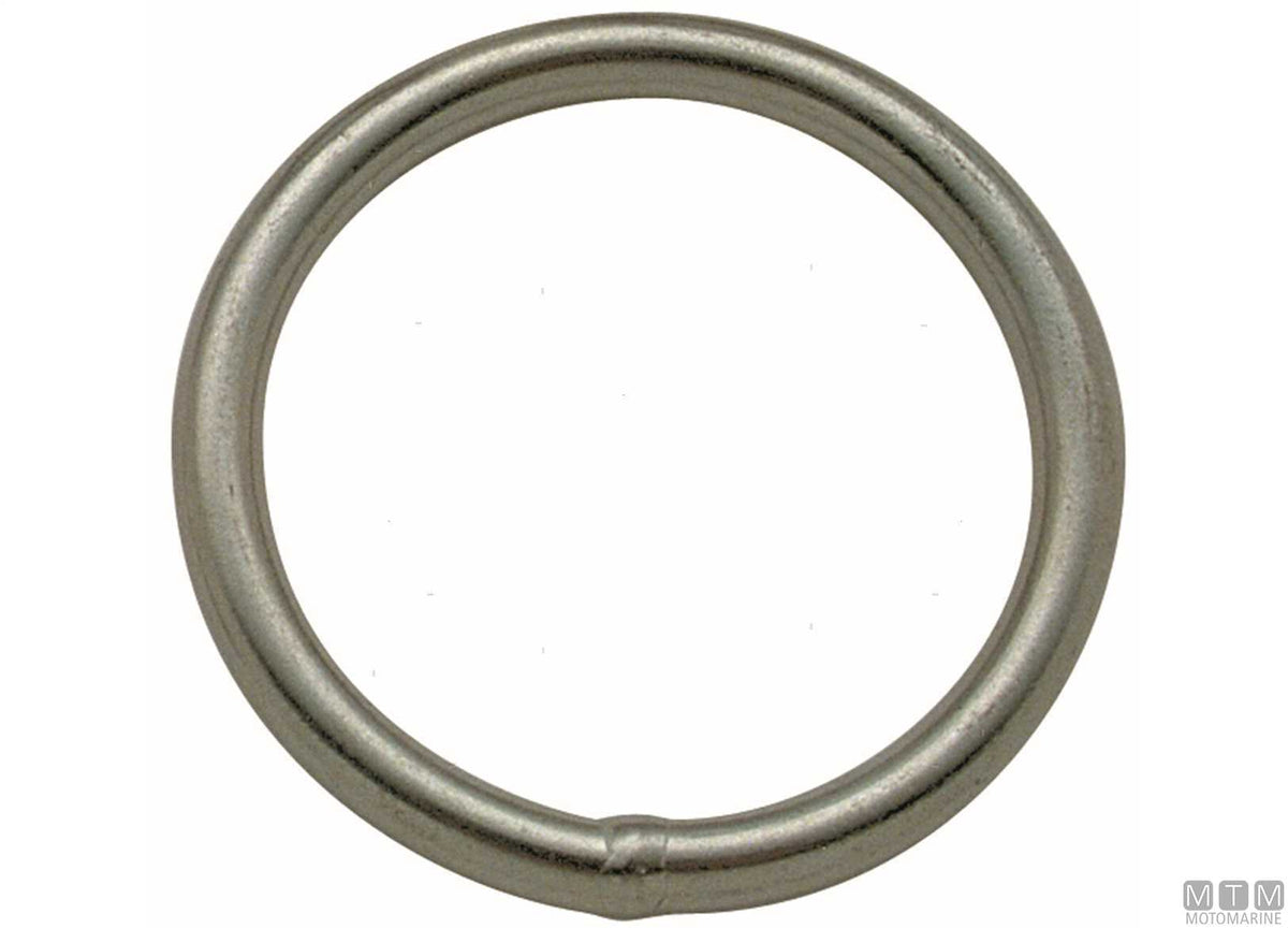 Round ring Ø6x50 mm stainless steel 316 - original photo Motomarine Srl