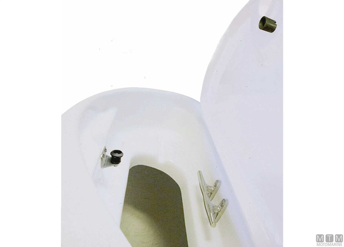 Push catch snap-side Ø21 mm H20 mm with adjustable mount - original photo Motomarine Srl