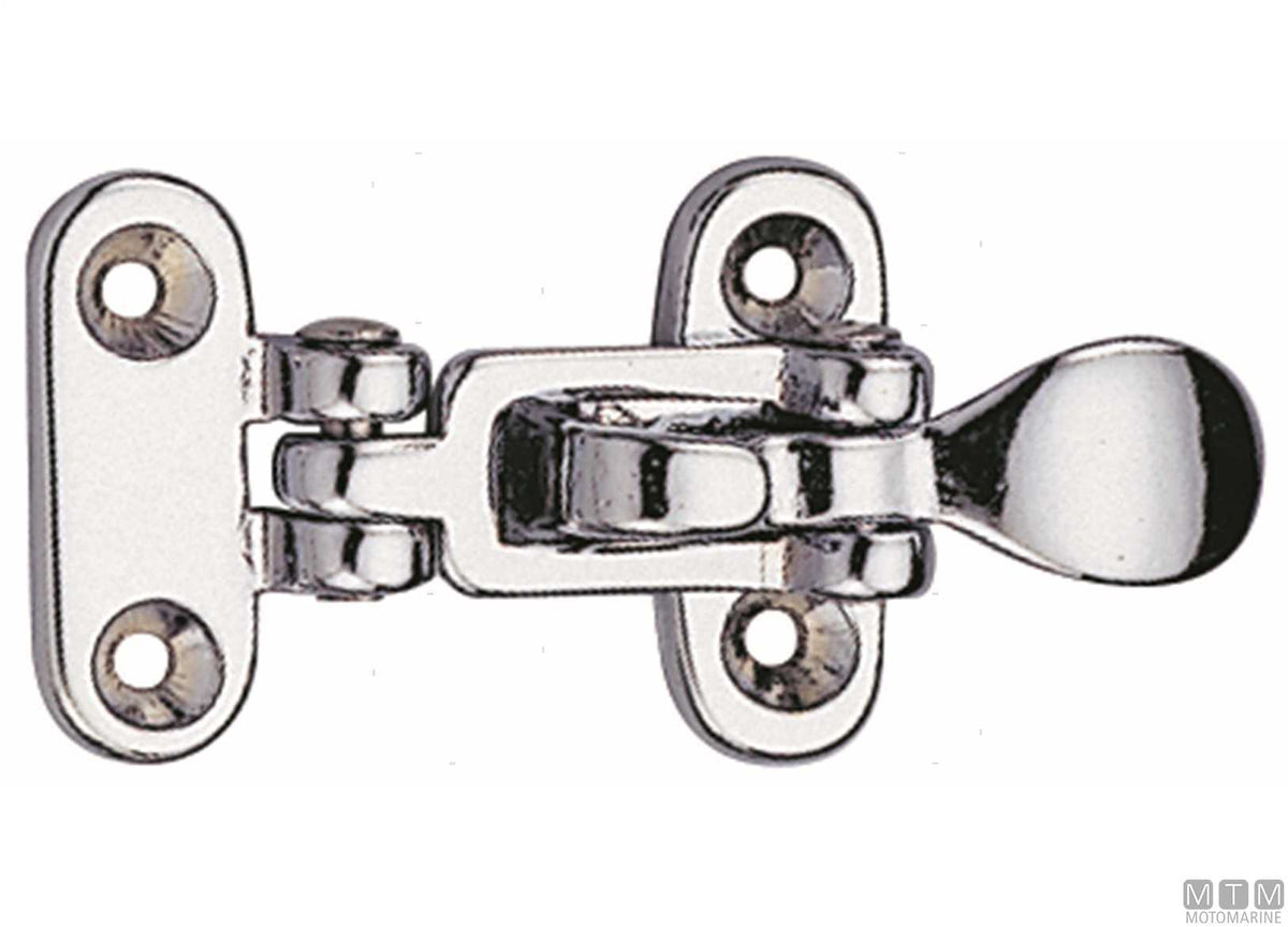 Flat lever latch with padlock hole 100x45 mm, stainless steel - original photo Motomarine Srl