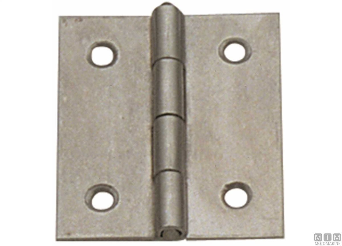 Lightweight butt hinge 30x25 mm in AISI 316 stainless steel - original photo Motomarine Srl