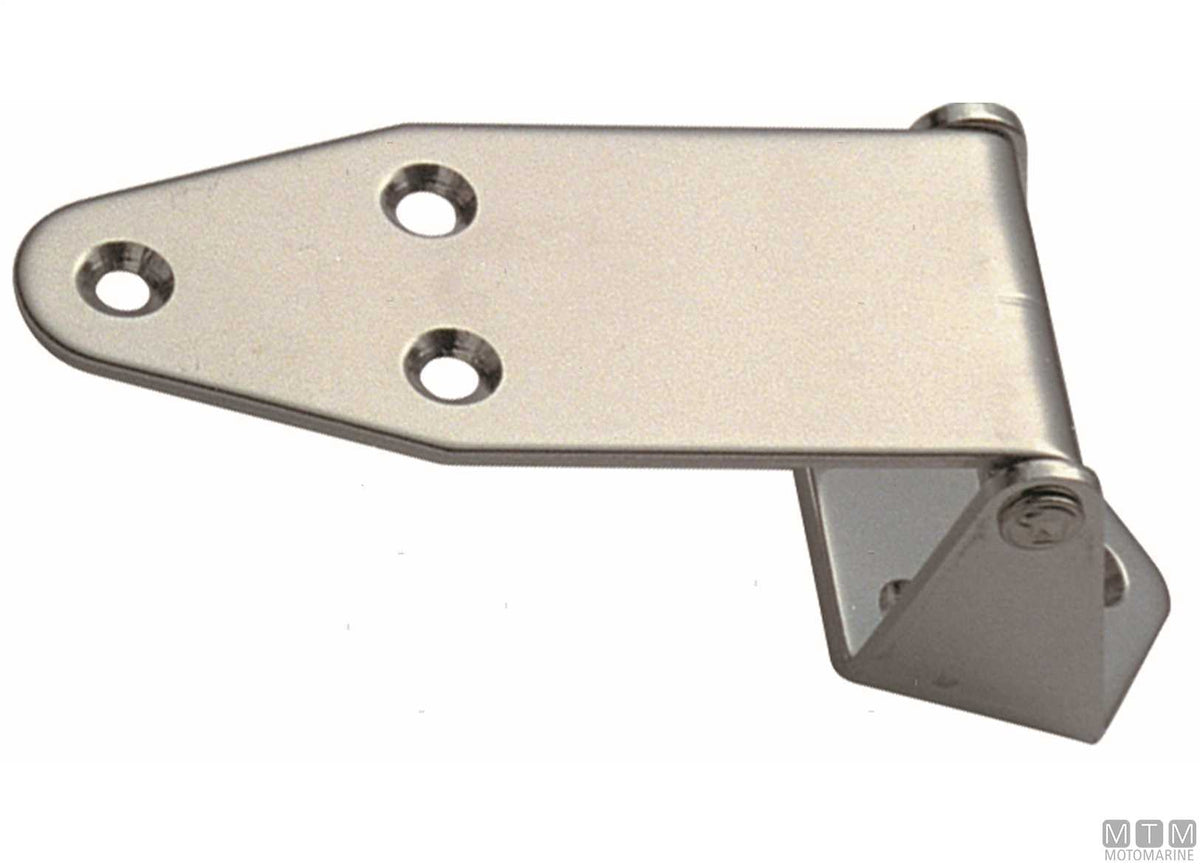 High offset hinge 40x137 mm H34 mm in stainless steel 316 - original photo Motomarine Srl