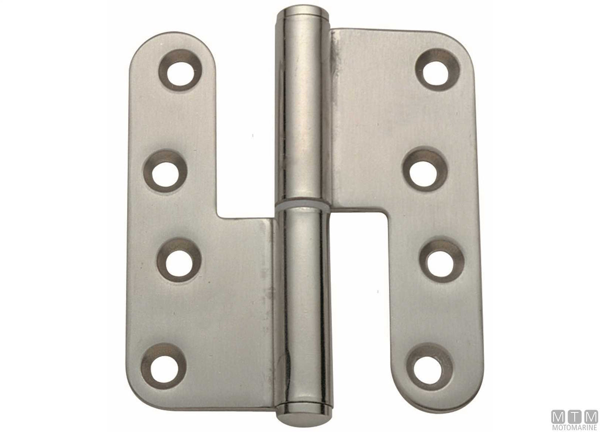 Left removable hinge 110x98 mm, 316 stainless steel - original photo Motomarine Srl