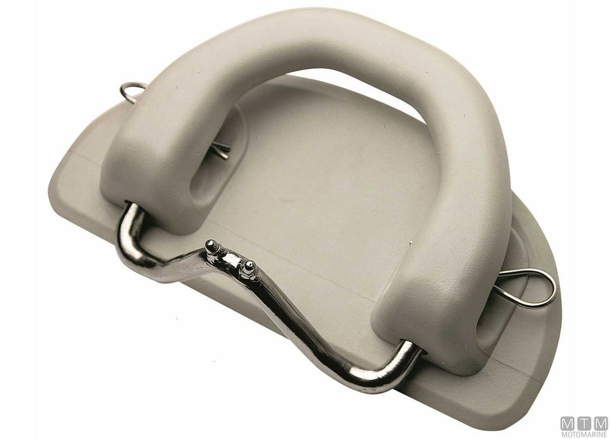 Tilting system for lifting inflatable boats - original photo Motomarine Srl