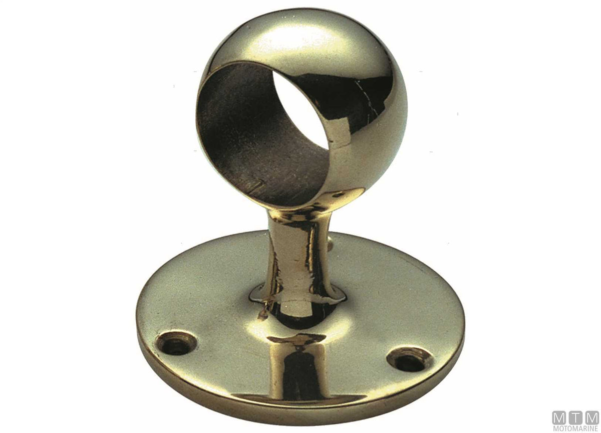 End support Ø35 mm polished brass - original photo Motomarine Srl