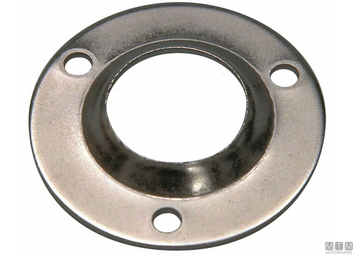 Round welding base 90° Ø22 mm stainless steel 316 cast - original photo Motomarine Srl