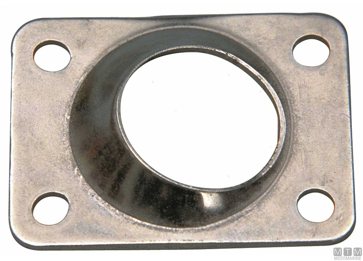 Square welding base 60° Ø22 mm stainless steel 316 - original photo Motomarine Srl