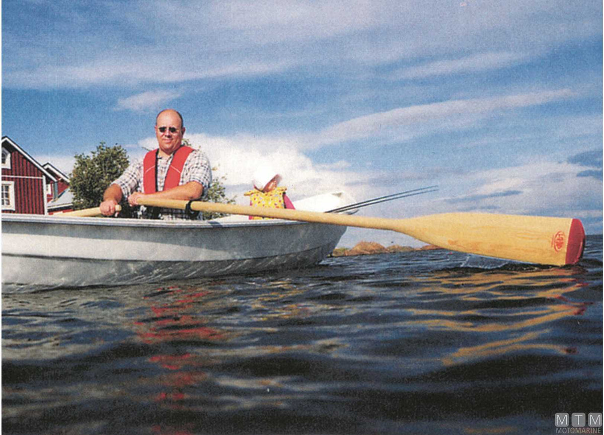 Pair of wooden oars Lahna Seagrade 220 cm - original photo Motomarine Srl