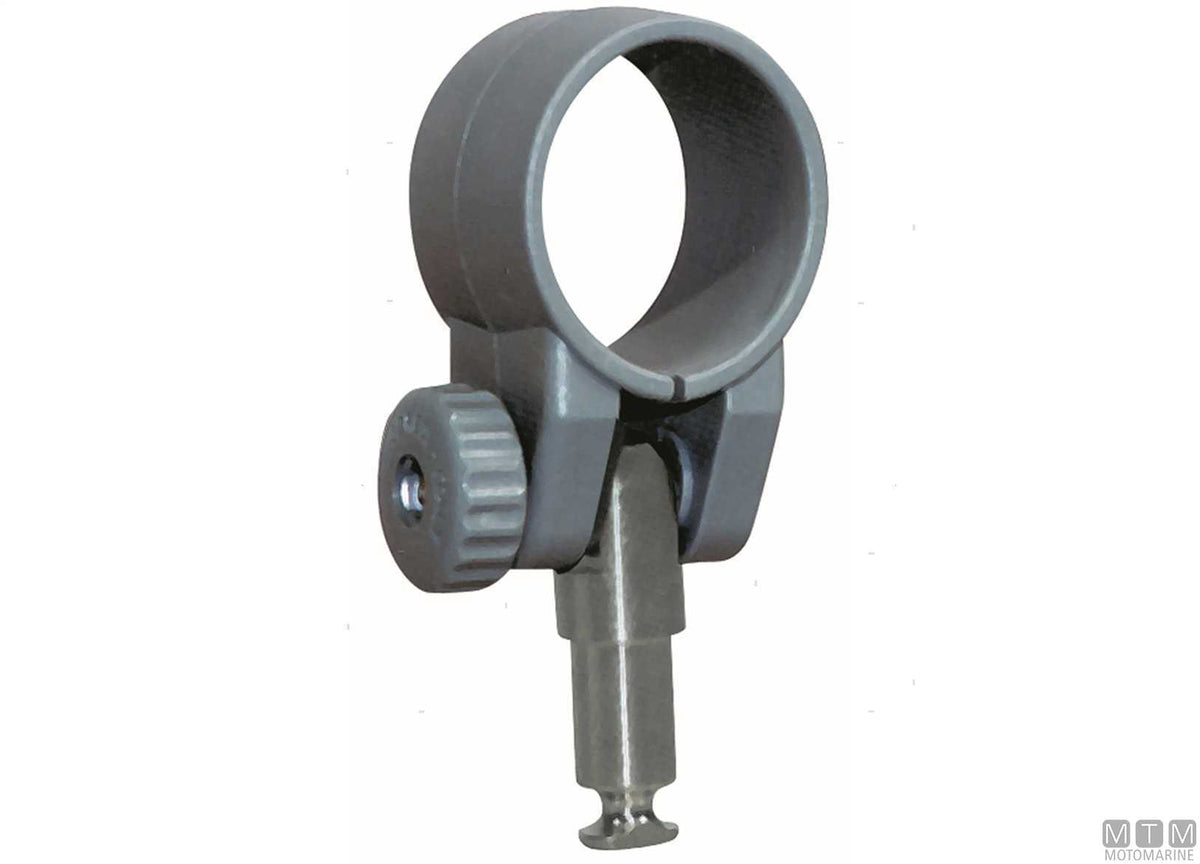 Heavy-duty clamp-on oarlock, 35 mm opening, black - original photo Motomarine Srl