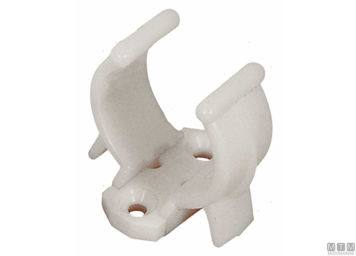 Fastening clip Ø22/28 mm white - original photo Motomarine Srl