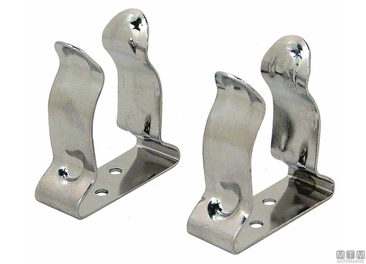 Mounting clip Ø30-40 mm, 316 stainless steel - original photo Motomarine Srl