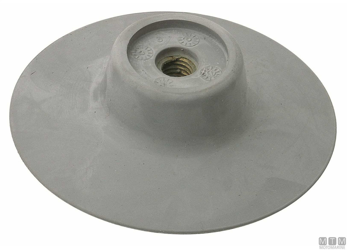 Flagpole base in grey rubber - original photo Motomarine Srl