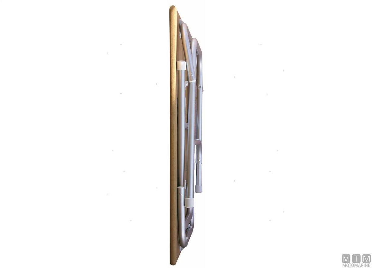 Forma M400T table 88x63 cm H61 cm in teak/aluminium - original photo Motomarine Srl