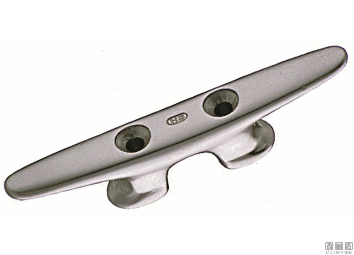 Closed cleat 100 mm in aluminium - original photo Motomarine Srl