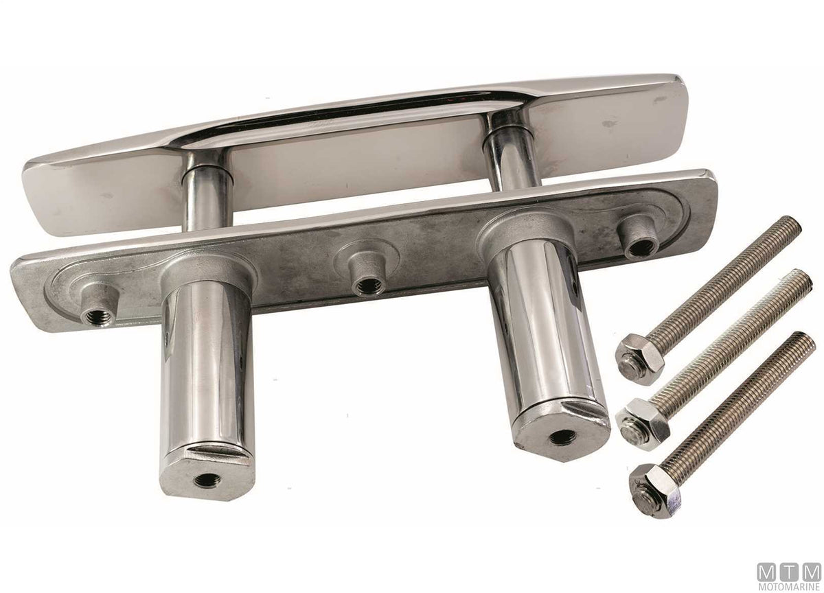 Retractable cleat F-Line 350 mm in AISI 316 stainless steel - original photo Motomarine Srl