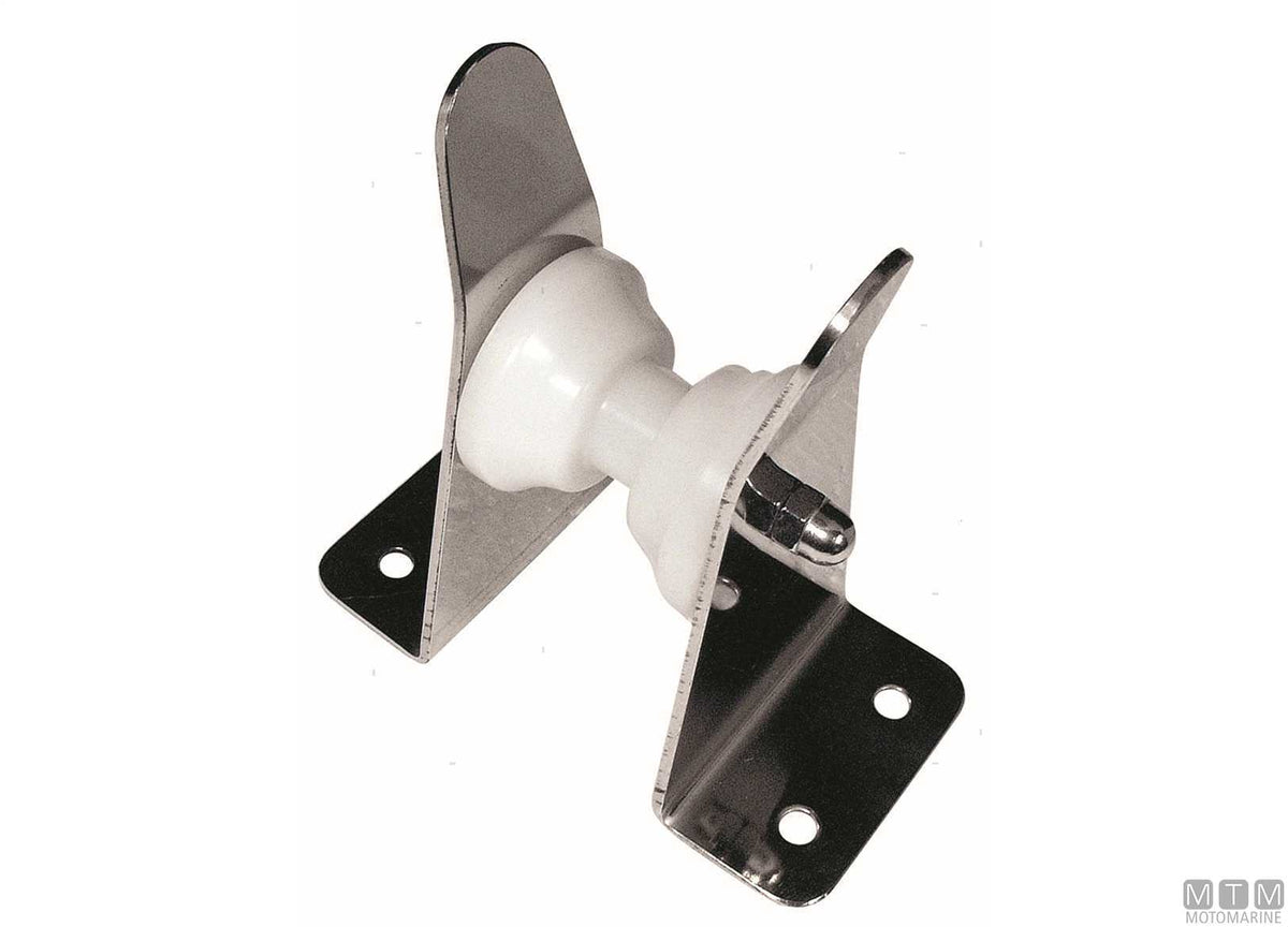 Chain bow roller for bowsprit platform 200x140 mm, stainless steel 316 - original photo Motomarine Srl