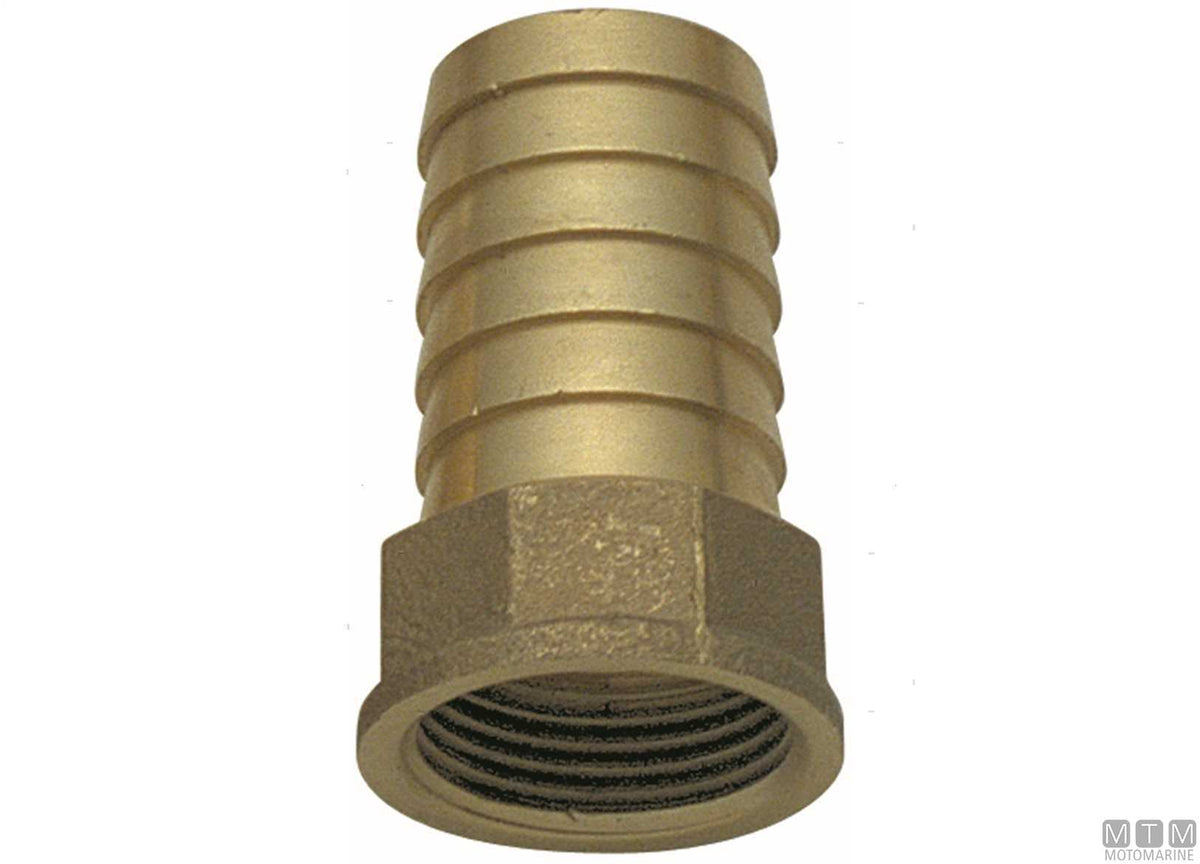 Hose tail female 1"1/2x45 mm brass - original photo Motomarine Srl