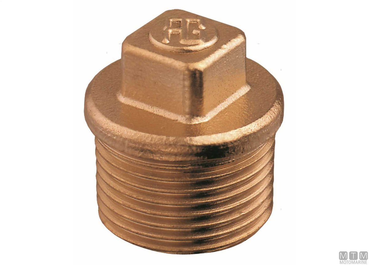 Screw plug 1" bronze - original photo Motomarine Srl
