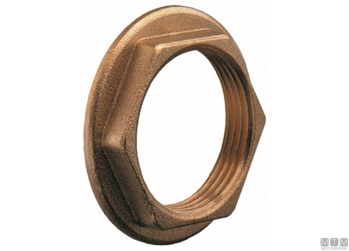 Flanged nut 2" brass - original photo Motomarine Srl