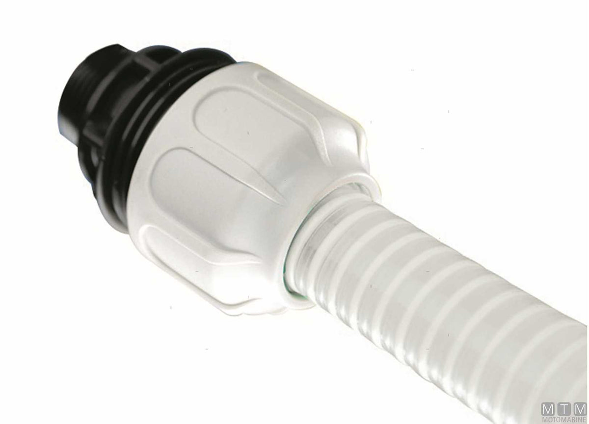 BD Fast male fitting 3/4"x25 reinforced polypropylene - original photo Motomarine Srl