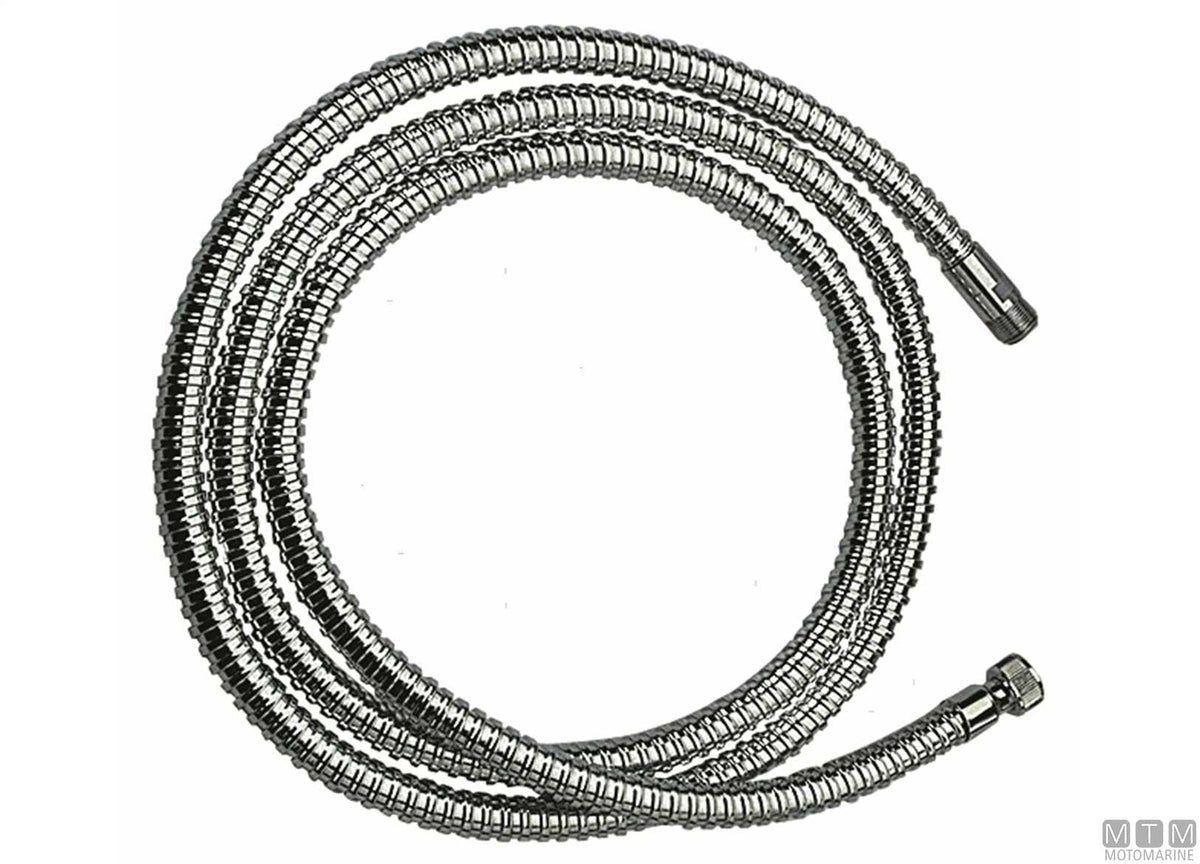 Bath flexible hose 2.5 m chrome - original photo Motomarine Srl