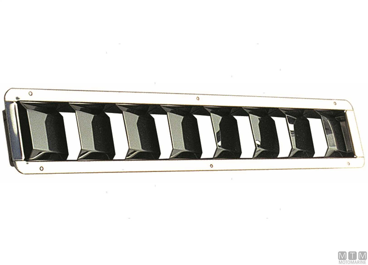 Narrow air vent 530x110 mm, stainless steel - original photo Motomarine Srl