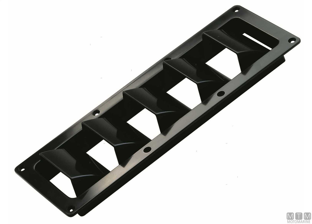 Short air vent 335x120 mm, white plastic - original photo Motomarine Srl