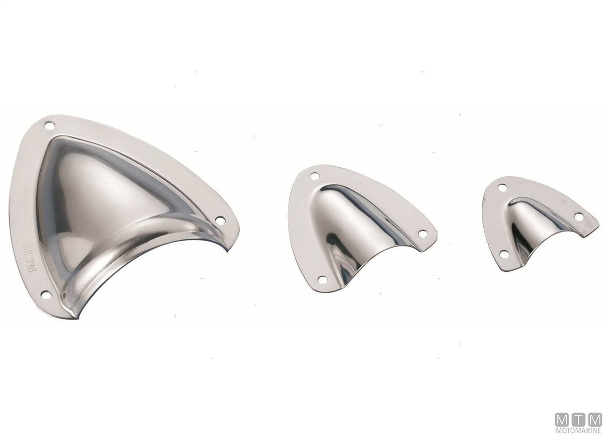 Finger-pull vent cover 12 mm, stainless steel - original photo Motomarine Srl
