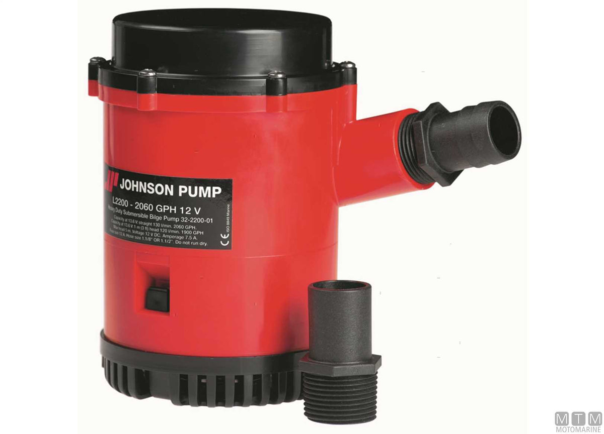 Bilge pump Johnson Dura 2200 24 V - original photo Motomarine Srl