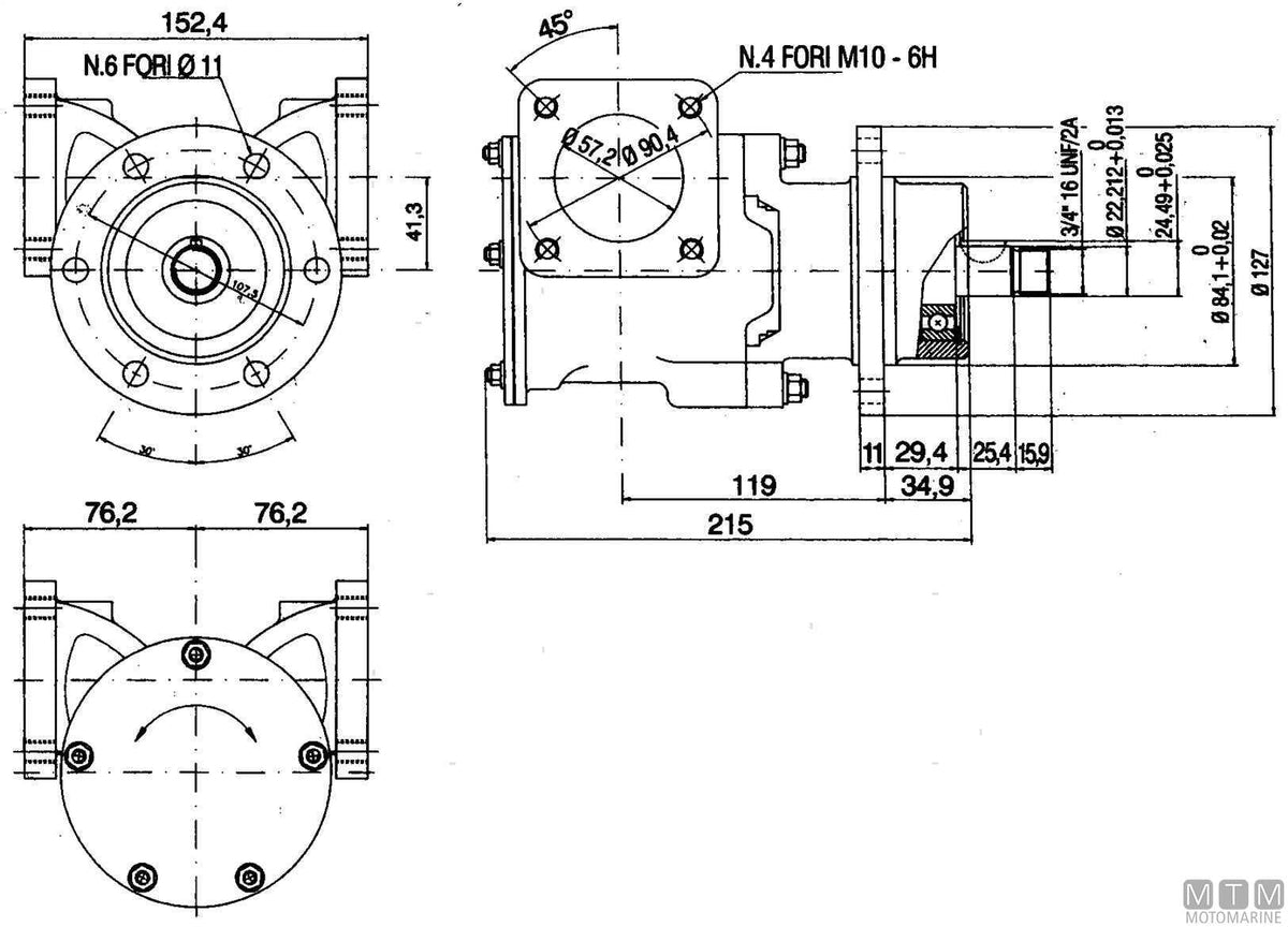 Ancor MFF57 cooling pump - original photo Motomarine Srl