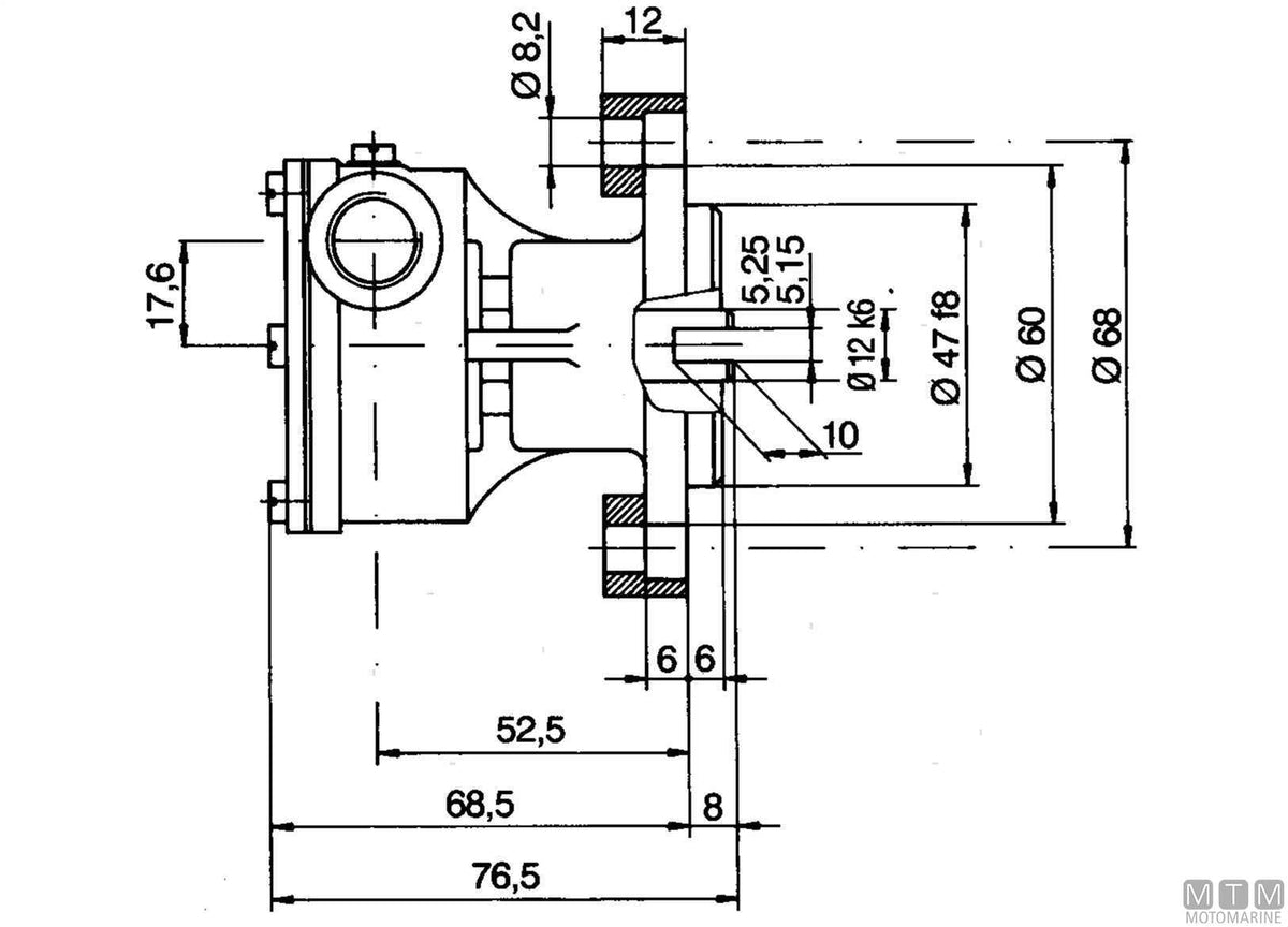 Ancor ST 138 flanged pump - original photo Motomarine Srl