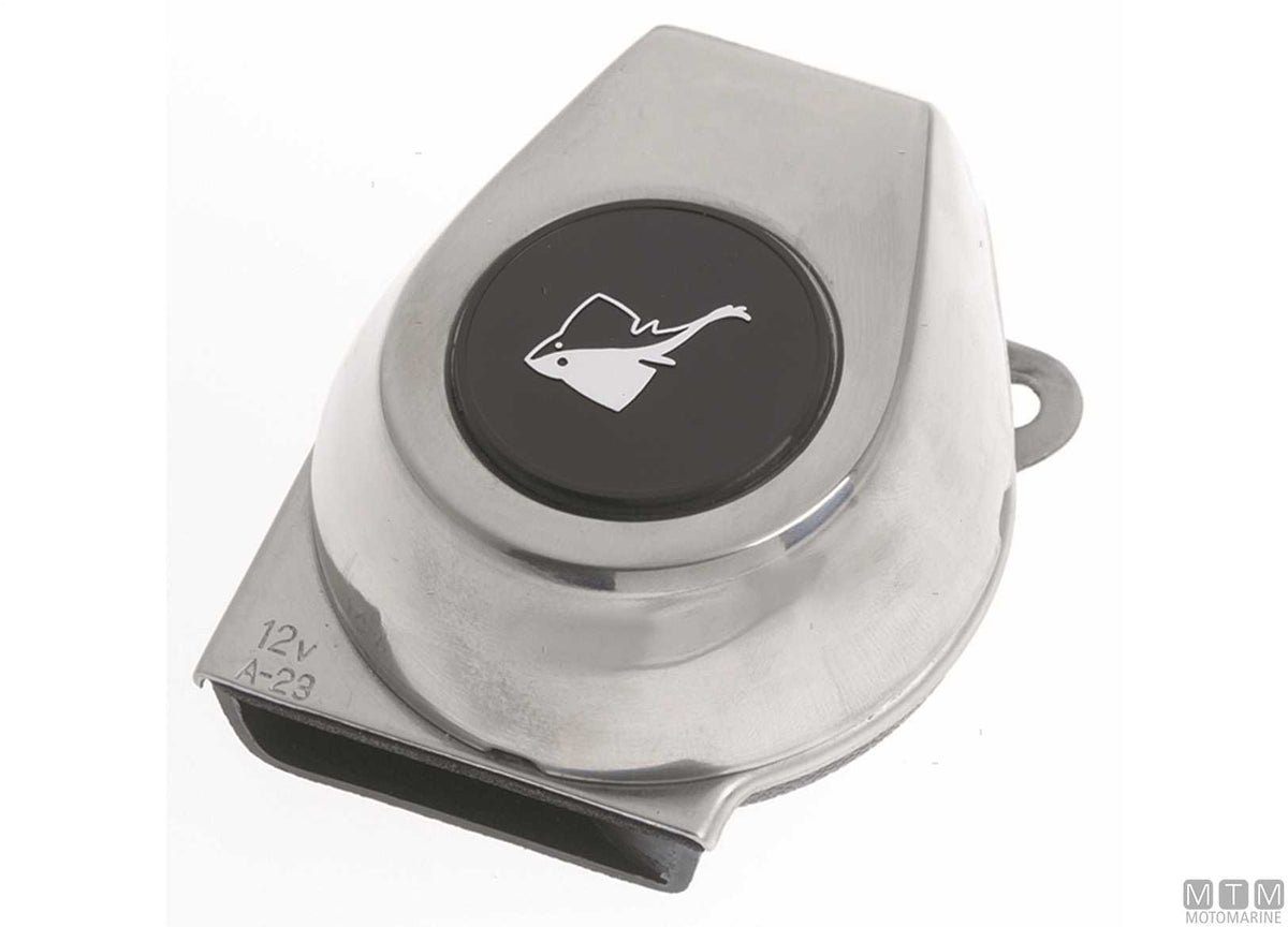 Roca horn 12V stainless steel - original photo Motomarine Srl