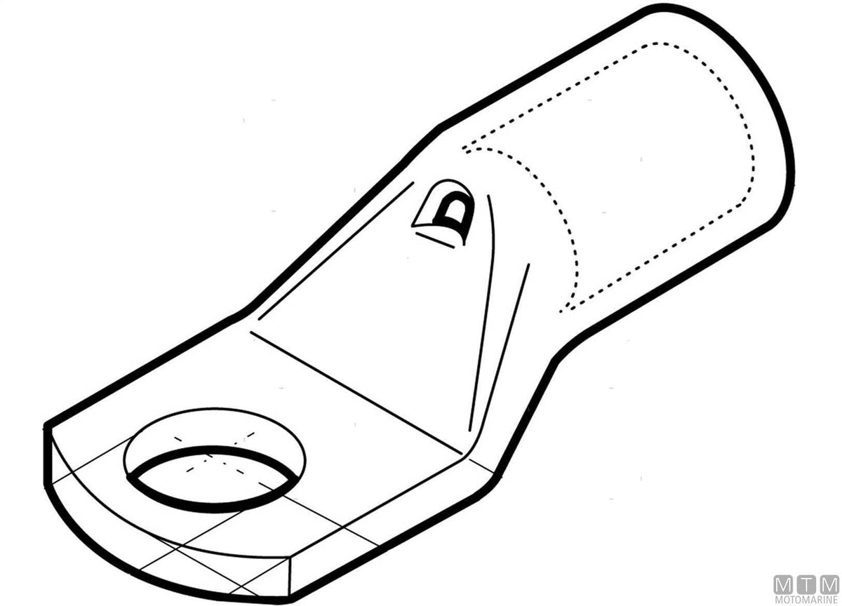 Cable Lug for Battery Cable M6-10 mm² - original photo Motomarine Srl