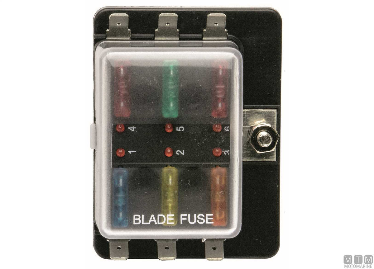 Fuse box UNIVAL 10-position - original photo Motomarine Srl