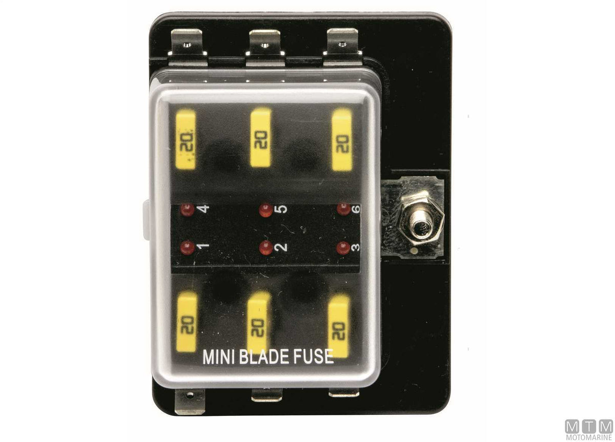 Minival fuse box 10 positions - original photo Motomarine Srl