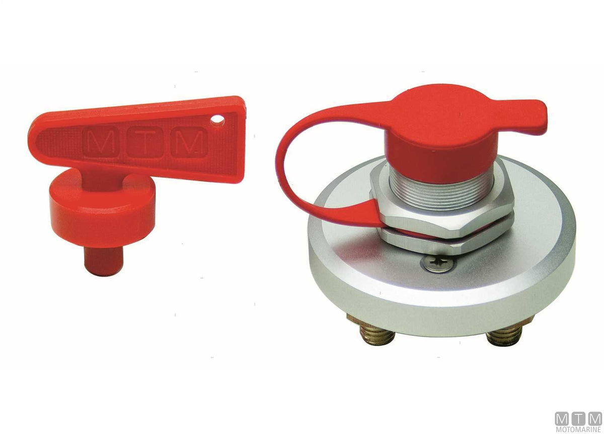 Battery disconnect switch MTM anodized aluminum 200 A - original photo Motomarine Srl