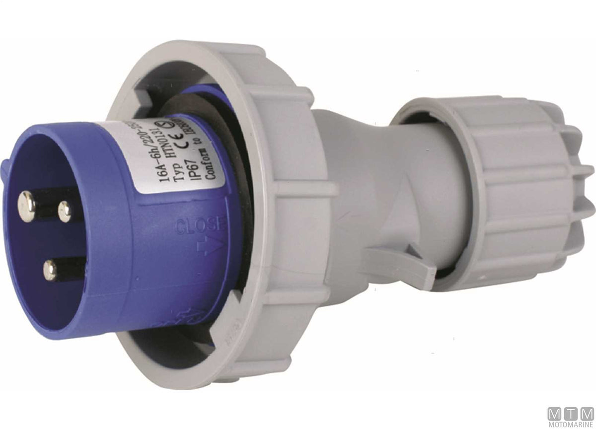 CE socket IP67 230V 16A - original photo Motomarine Srl
