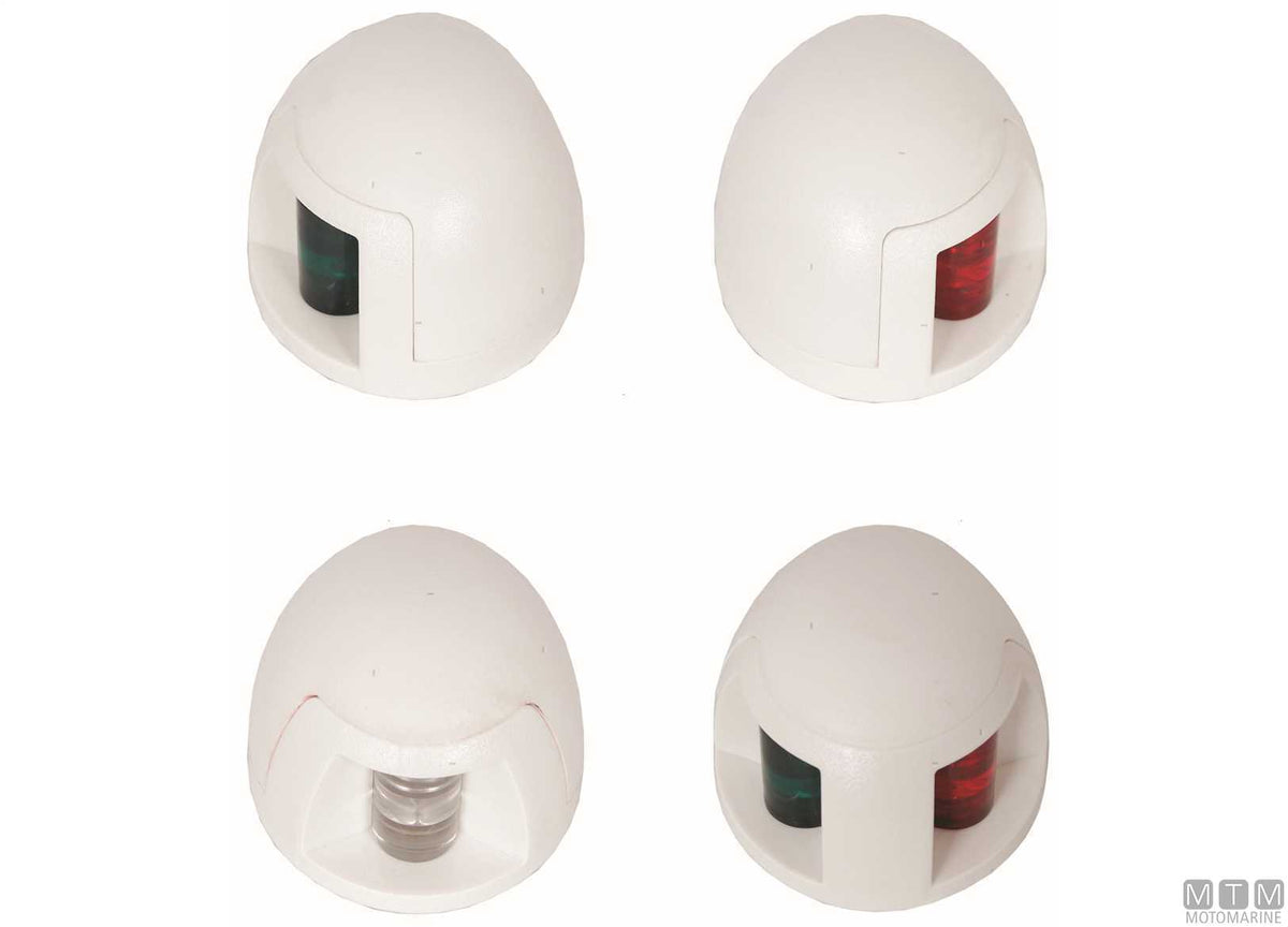Green side navigation light LED Compact white 64x42 mm - original photo Motomarine Srl