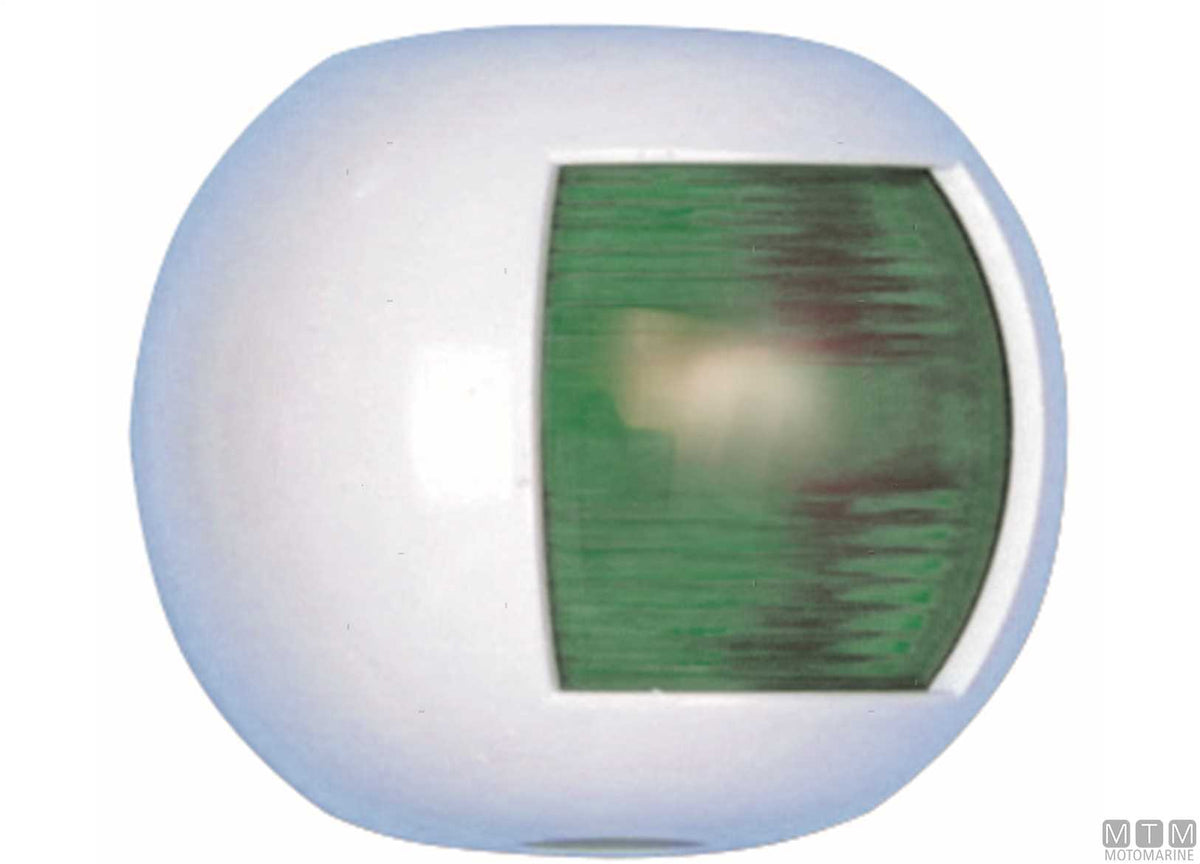 Green side navigation light Midi Flat white - original photo Motomarine Srl