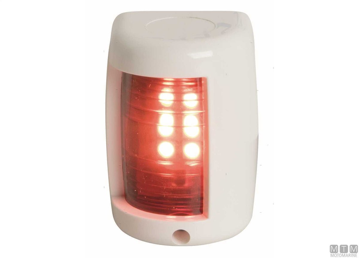LED combined navigation light, red/green, Mini, white, 43x59 mm - original photo Motomarine Srl
