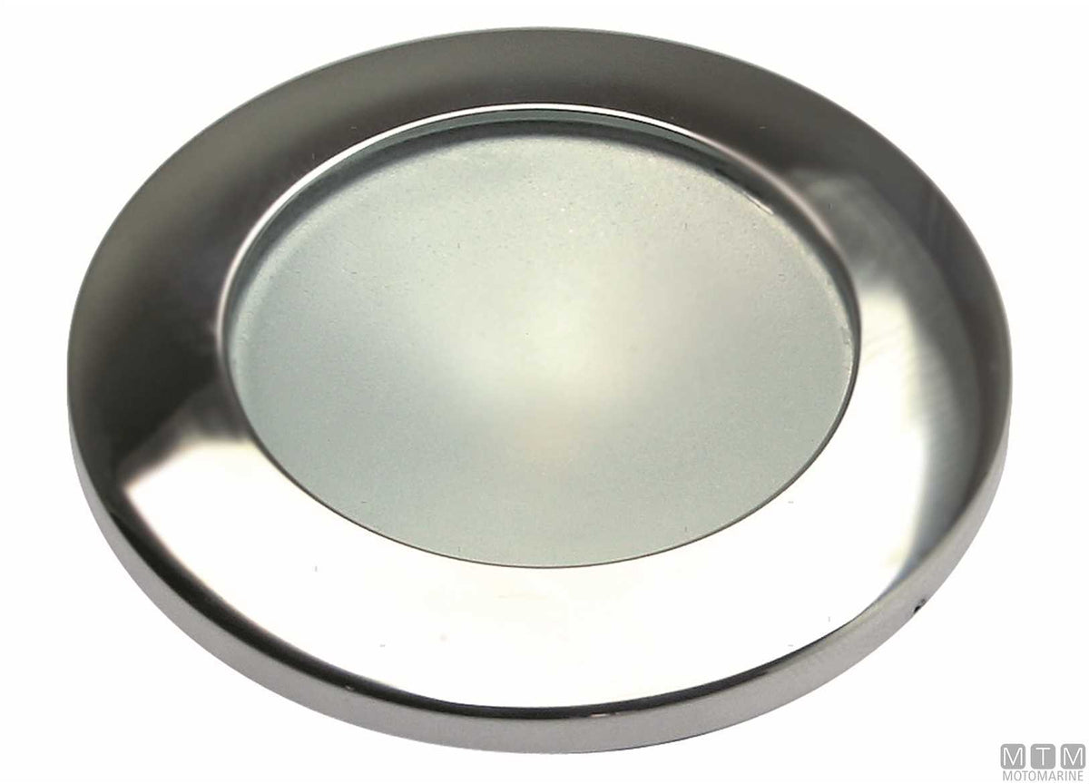 LED spotlight in stainless steel Ø71 mm - original photo Motomarine Srl