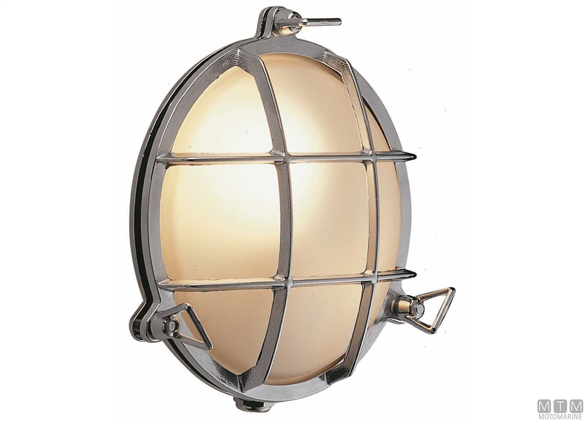 Round turtle lamp L215 mm in chrome-plated brass - original photo Motomarine Srl