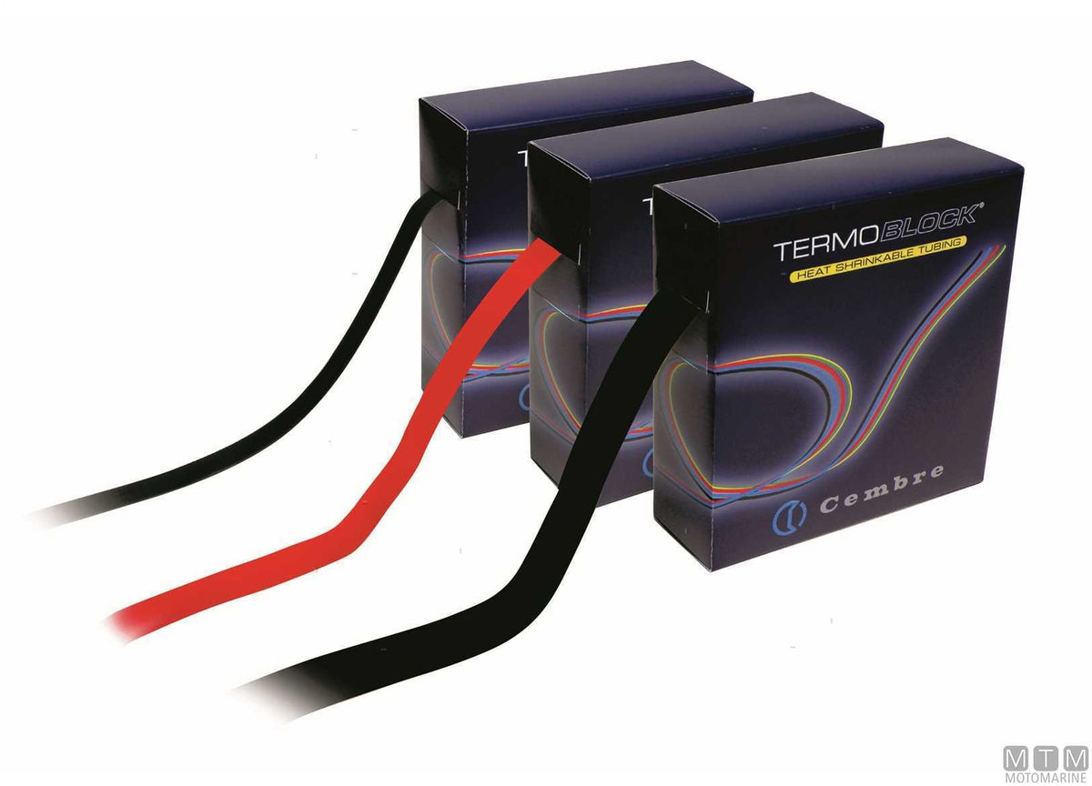 Termoblock red heat-shrink sleeve 3.2-6.4 mm 10 m - original photo Motomarine Srl