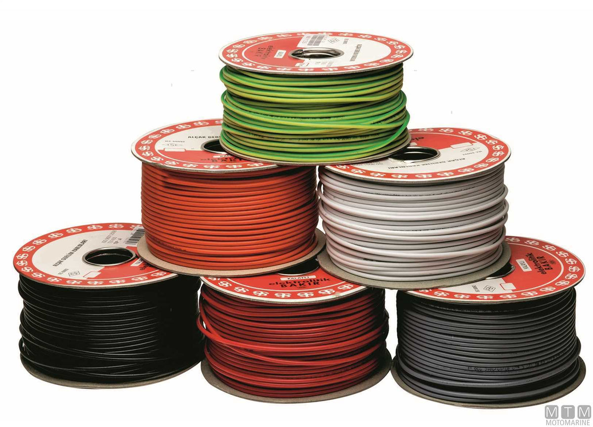 Electrical cable 1x10 mm yellow/green, 50 m - original photo Motomarine Srl