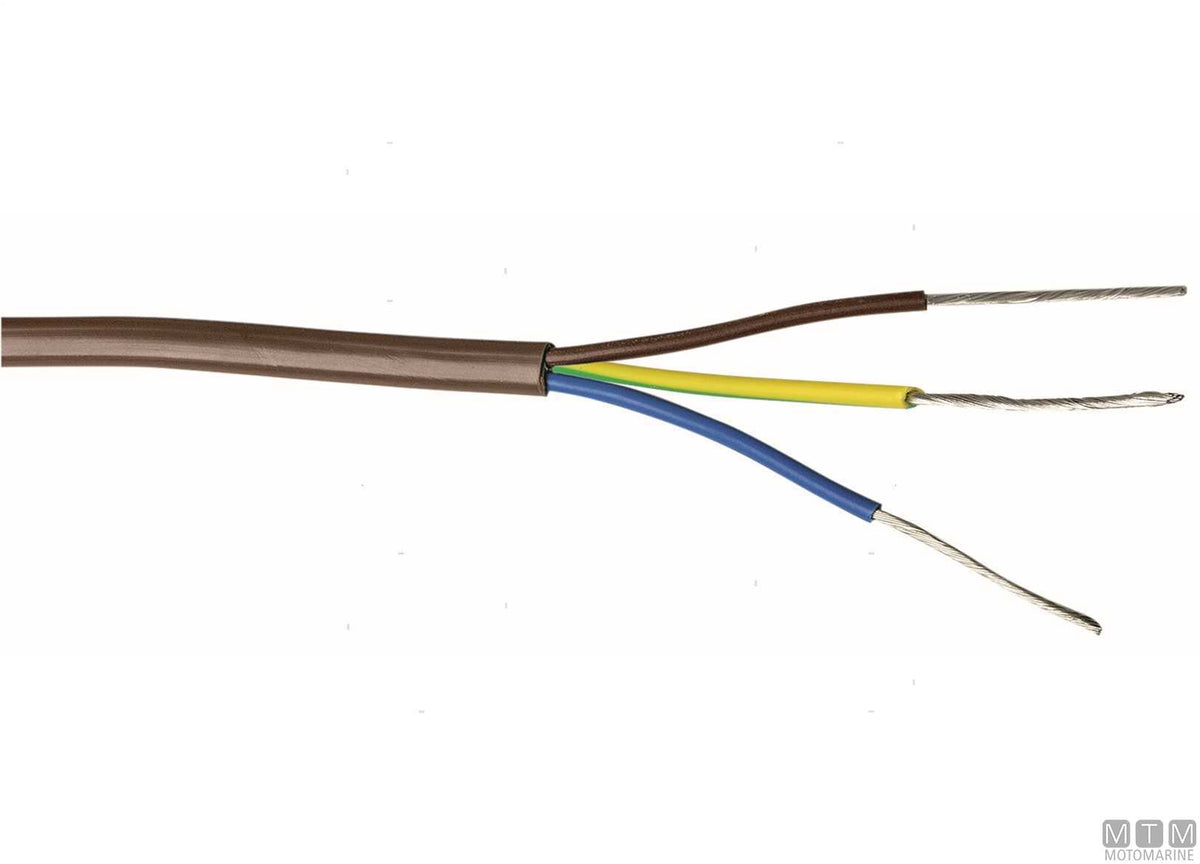 Flat electrical cable 2x2.5 mm, 50 m - original photo Motomarine Srl