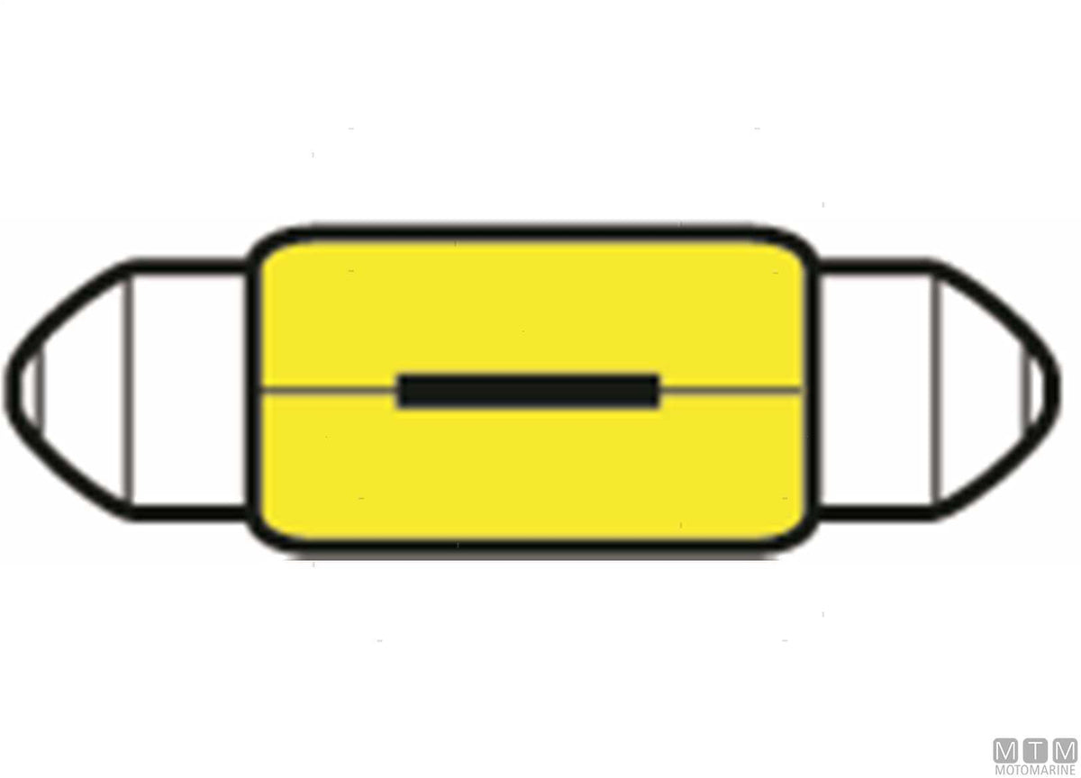 Festoon bulb 12V 15W - original photo Motomarine Srl
