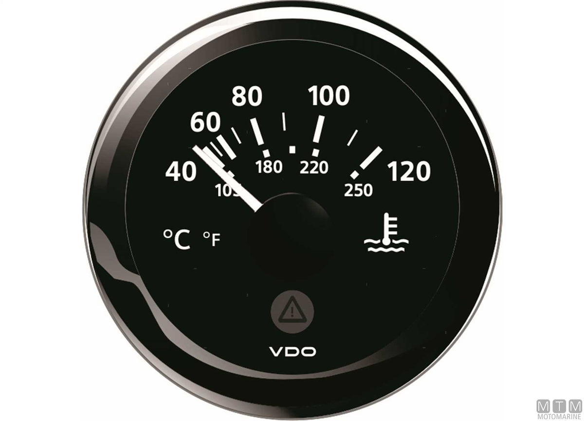 VDO oil pressure gauge 30 bar black - original photo Motomarine Srl