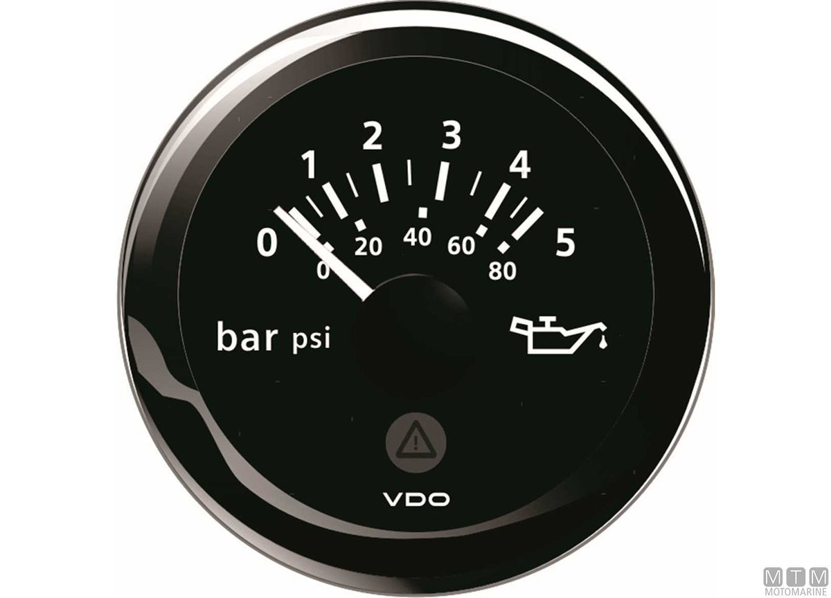 VDO fuel level gauge 90-0.5 ohm black - original photo Motomarine Srl