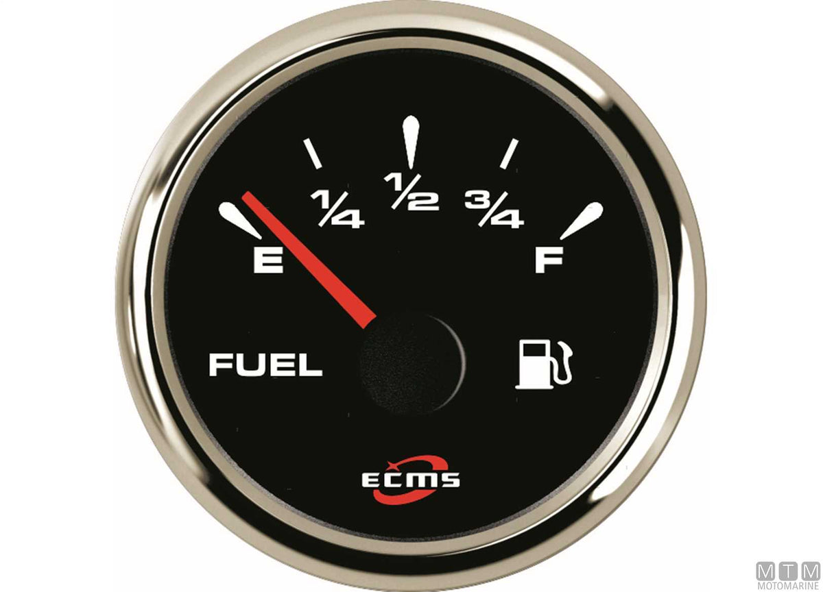 Pressure gauge 5 bar Black/Chrome - original photo Motomarine Srl